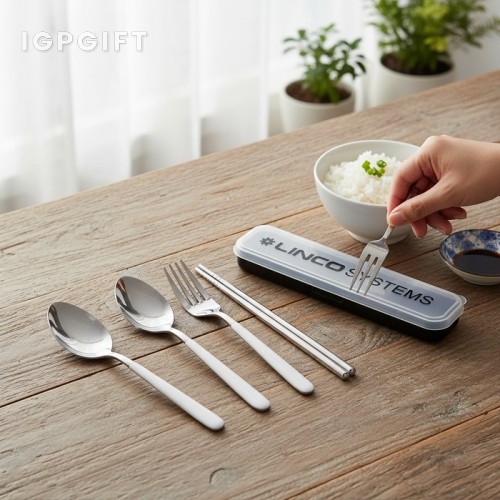 Set Peralatan Makan Berusuhan Seramik Dengan Pemegang Stainless Steel