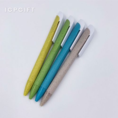 按動環保小麥秸稈筆