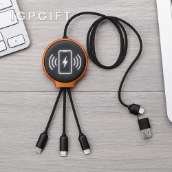 15W無線六合一充電線