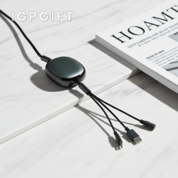 三合一伸縮式USB充電線