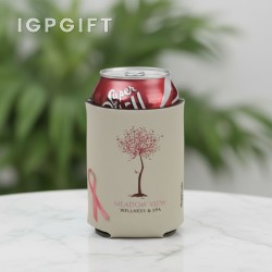 可摺疊保冷飲料套 - 粉色絲帶