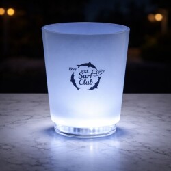 燈光霧面玻璃杯 - 11 盎司 - 固體款