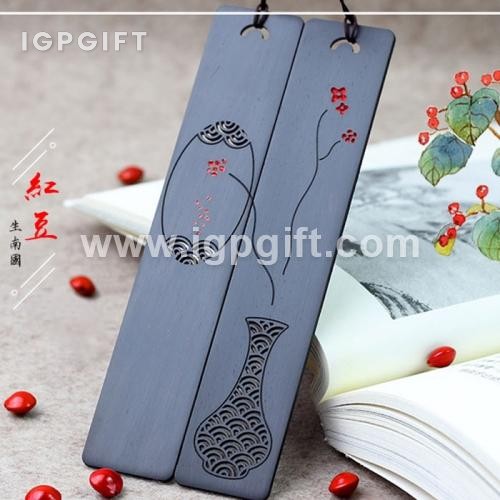 復古精美鏤空木質書籤禮品
