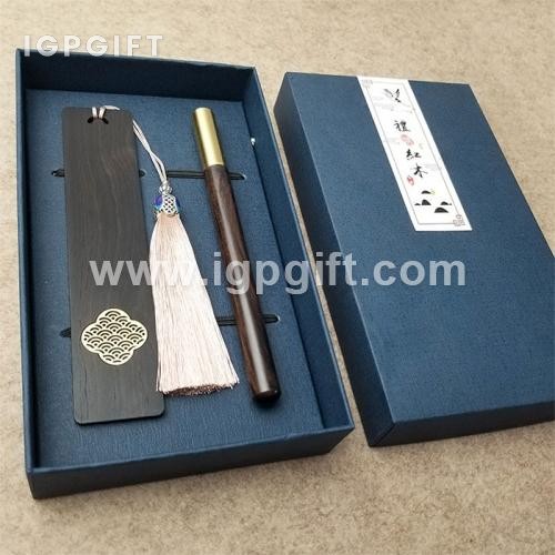 復古精美鏤空木質書籤禮品