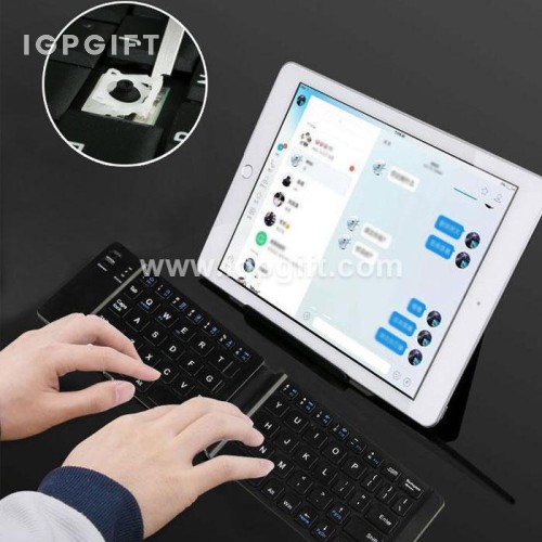 Papan Kekunci Tanpa Wayar Lipat Bluetooth