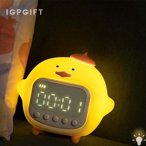 Lampu Malam Kartun Jam Elektronik
