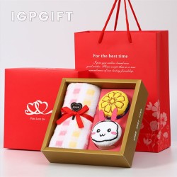 ชุดผ้าขนหนูขนม mooncake ตรุษ中秋