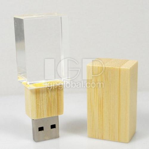 竹水晶發光USB手指