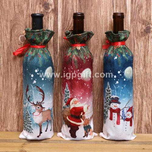 聖誕紅酒瓶套