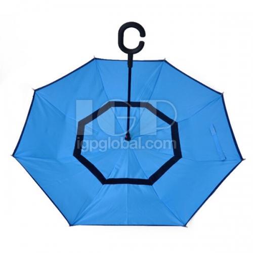 C型柄網紗反向傘