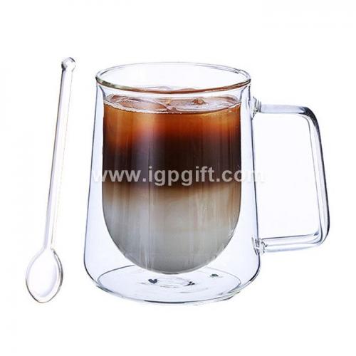 雙層透明咖啡杯