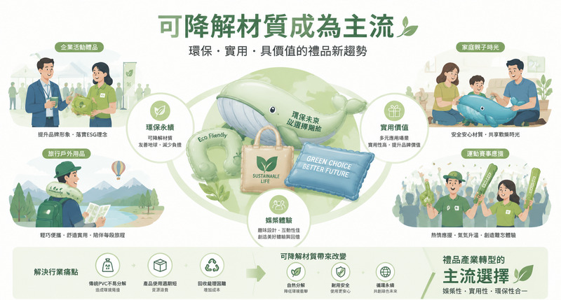 環保充氣禮品新趨勢,可降解PVC玩具應用解析